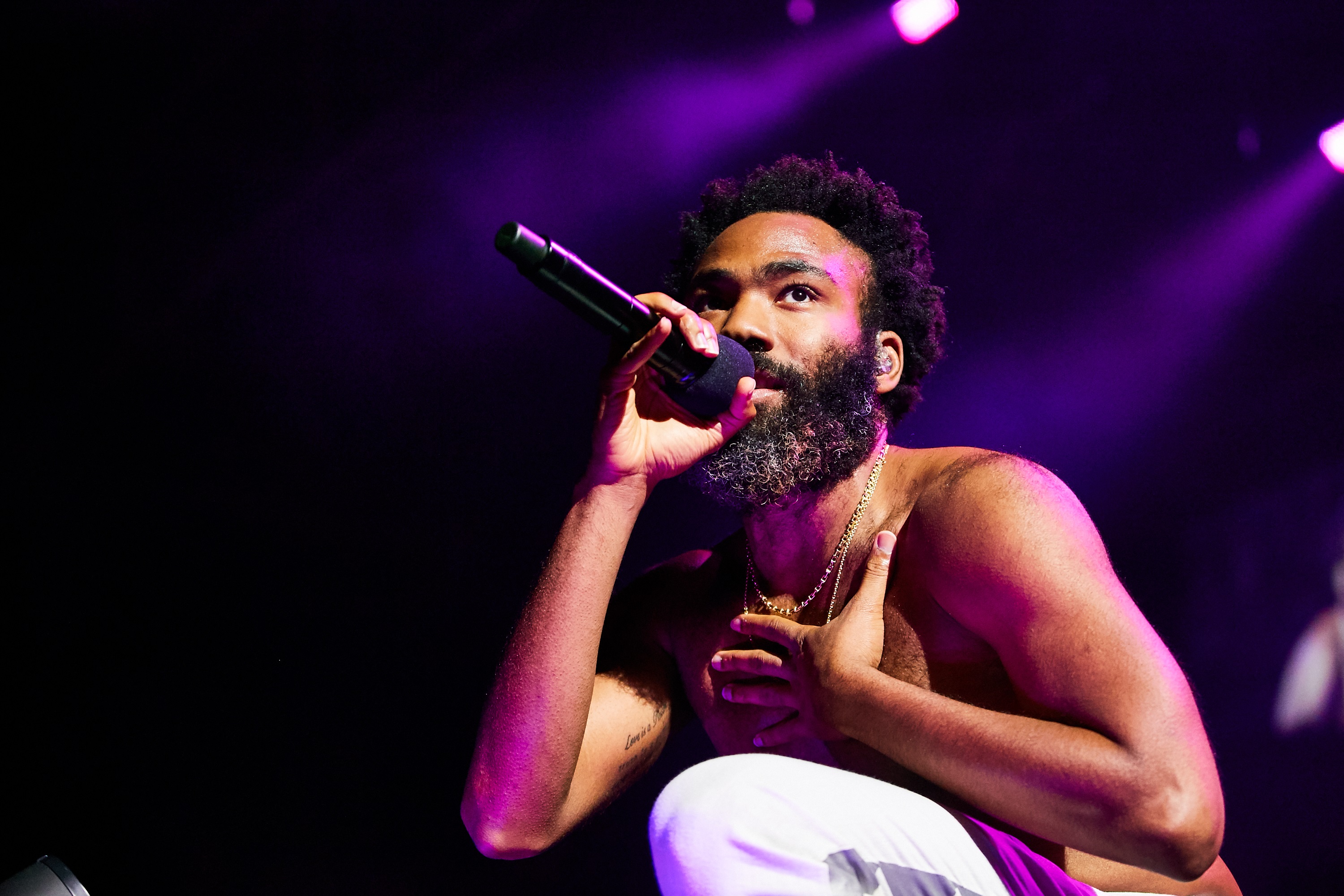 Childish Gambino performing at HBF Stadium