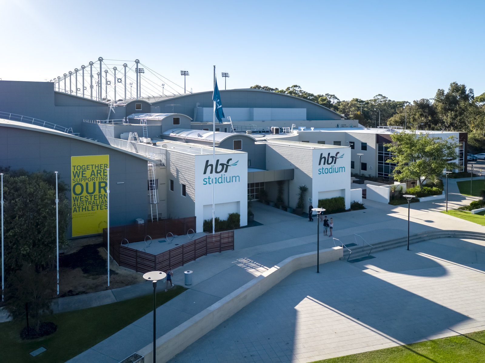 HBF Stadium front of venue