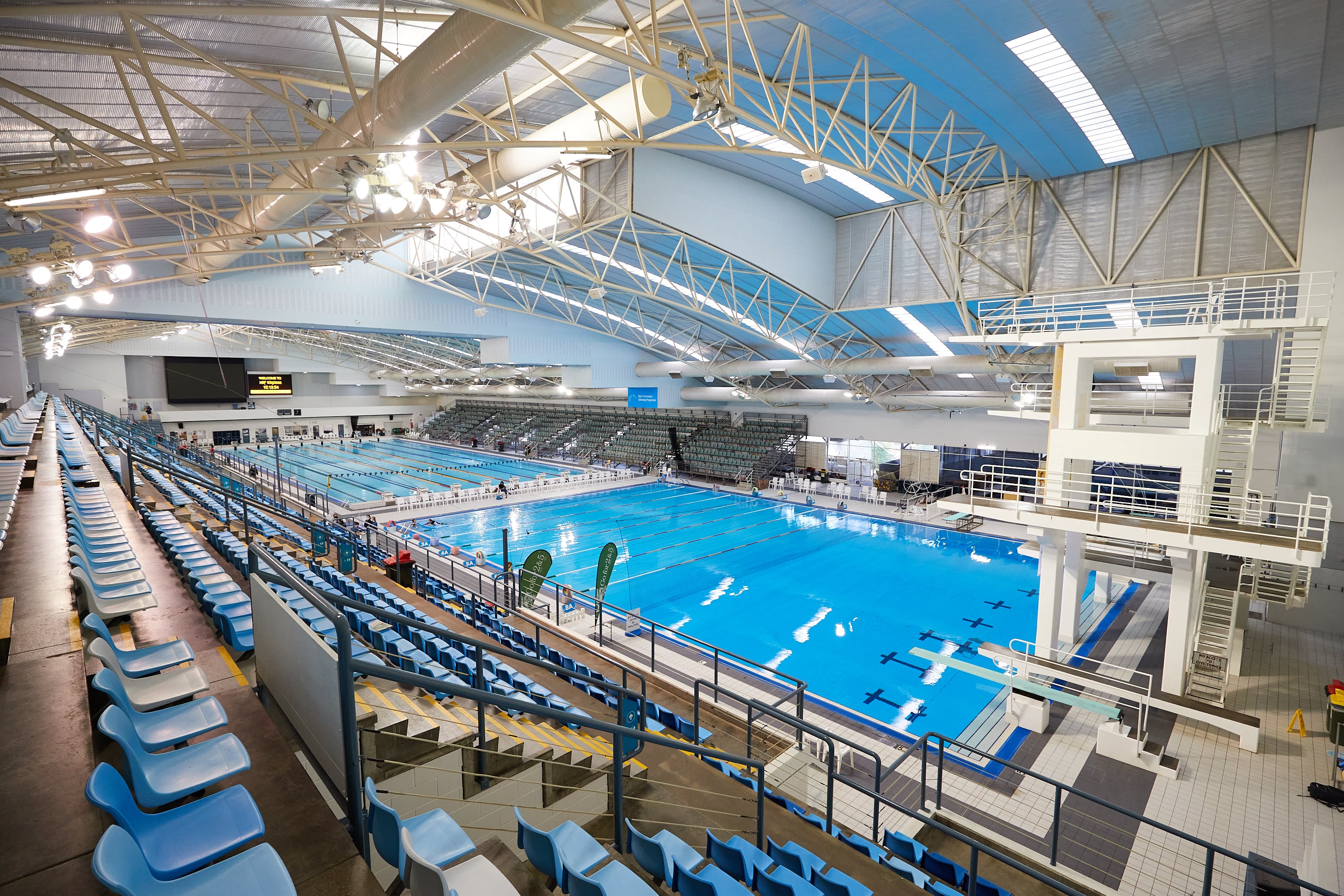 Indoor Pools and Dive Tower