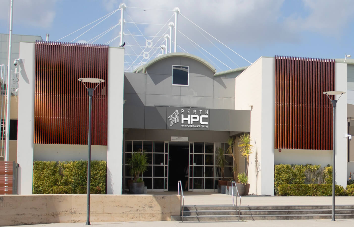 HBF Stadium front of venue